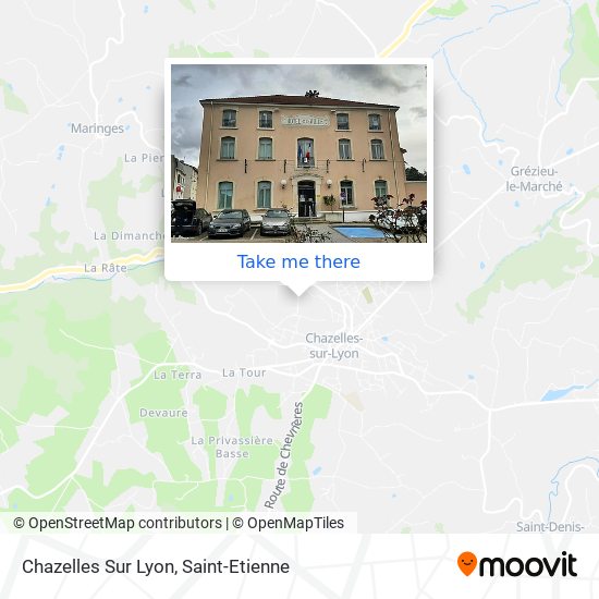 Chazelles Sur Lyon map