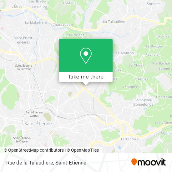 Mapa Rue de la Talaudière