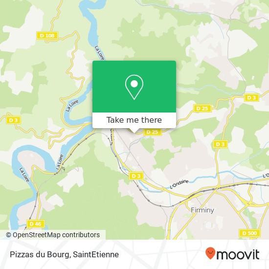 Pizzas du Bourg map