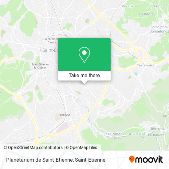 Planétarium de Saint-Etienne map