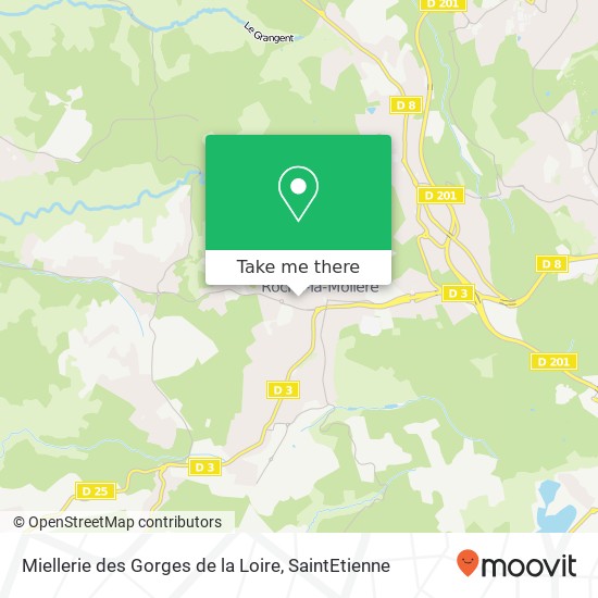 Mapa Miellerie des Gorges de la Loire