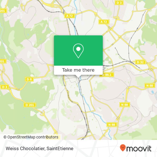 Mapa Weiss Chocolatier