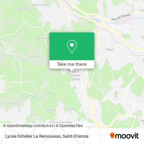 Lycée hôtelier Le Renouveau map