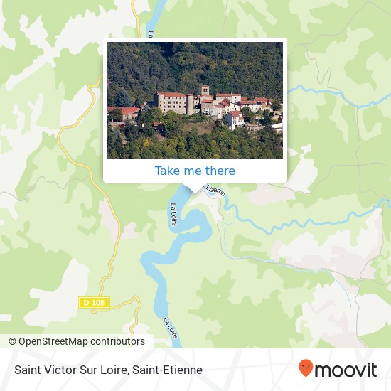 Mapa Saint Victor Sur Loire