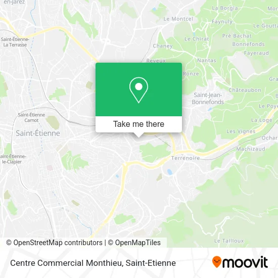 Centre Commercial Monthieu map