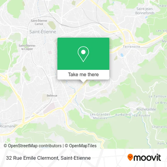 32 Rue Emile Clermont map