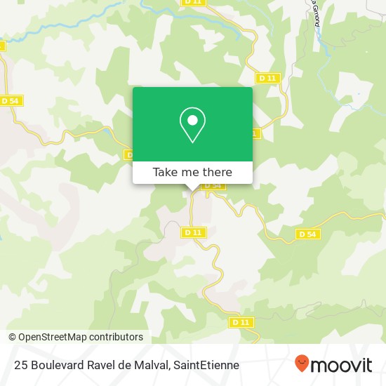 Mapa 25 Boulevard Ravel de Malval