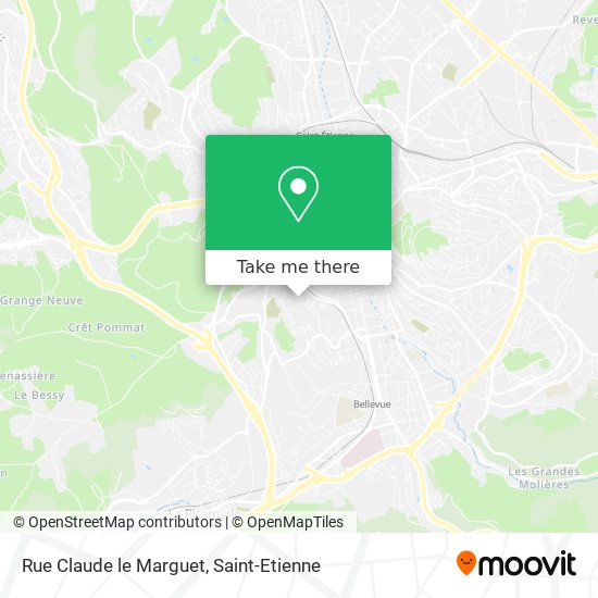 Rue Claude le Marguet map