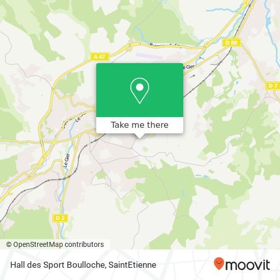 Mapa Hall des Sport Boulloche