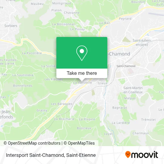 Intersport Saint-Chamond map