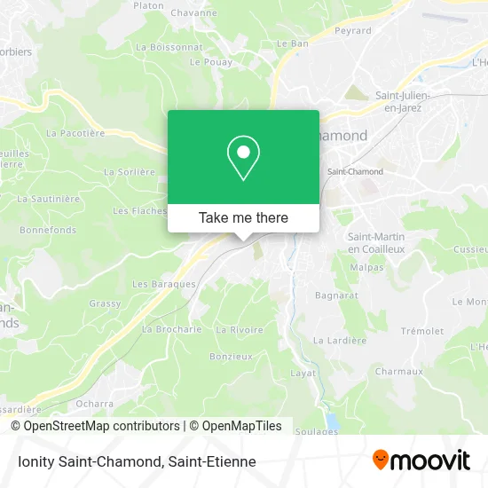 Ionity Saint-Chamond map
