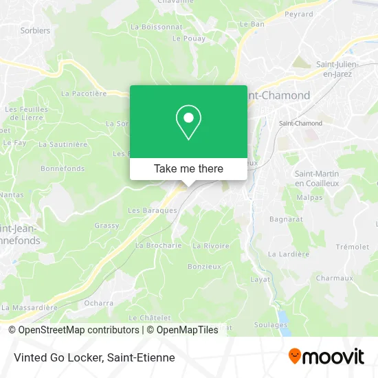 Vinted Go Locker map