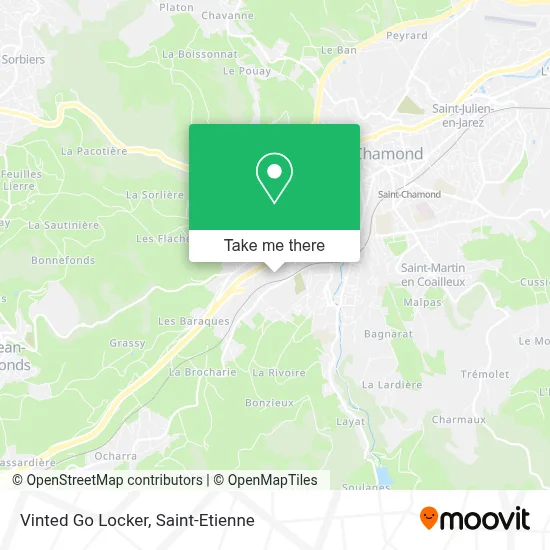 Vinted Go Locker map