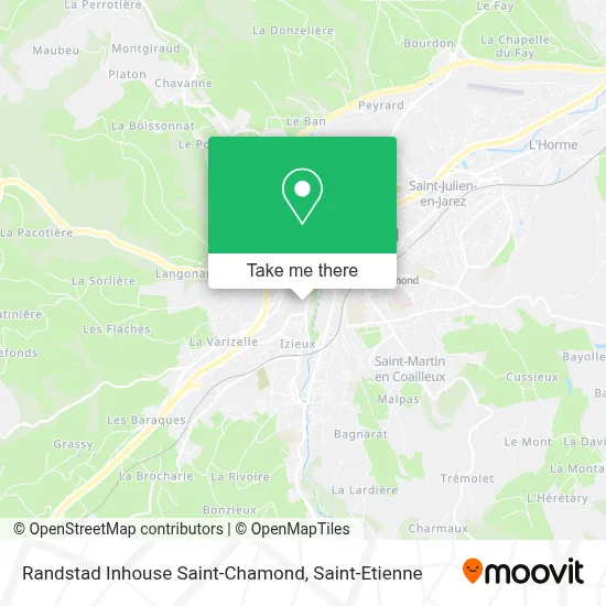 Randstad Inhouse Saint-Chamond map