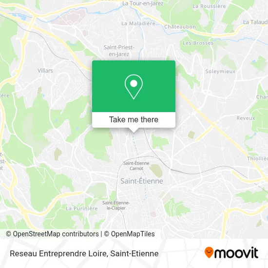 Reseau Entreprendre Loire map