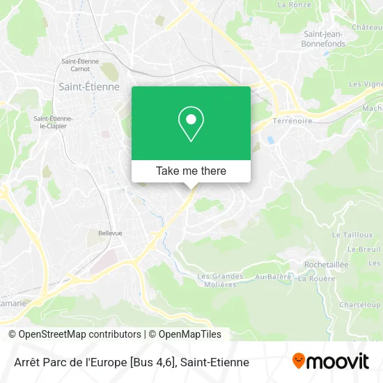 Arrêt Parc de l'Europe [Bus 4,6] map
