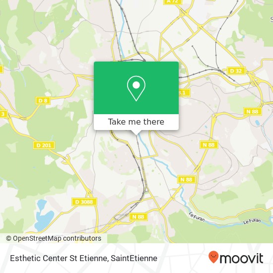 Esthetic Center St Etienne map