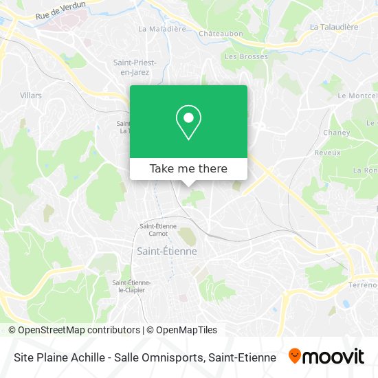 Site Plaine Achille - Salle Omnisports map