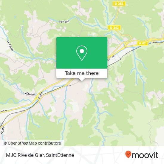 MJC Rive de Gier map