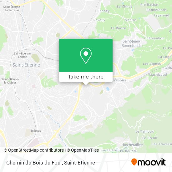 Chemin du Bois du Four map