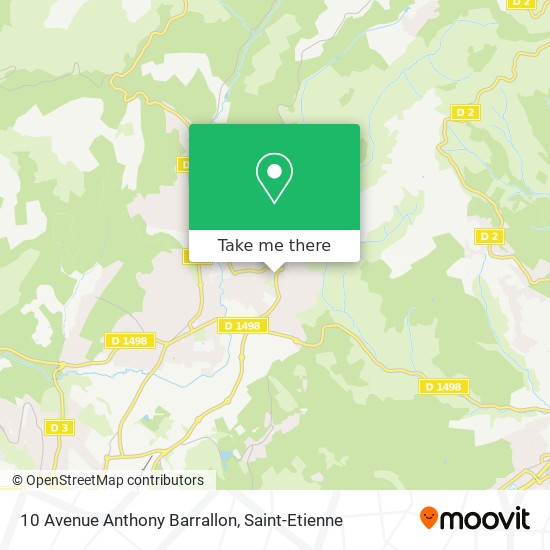 Mapa 10 Avenue Anthony Barrallon