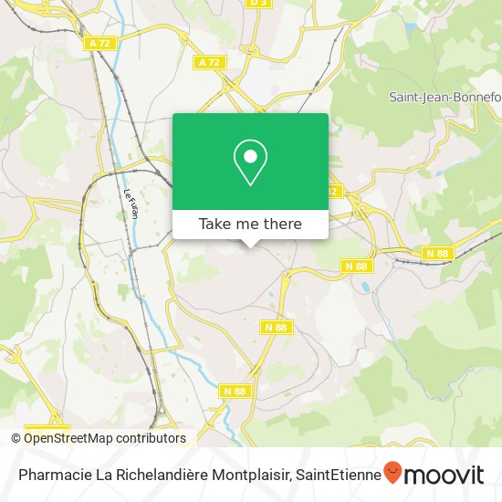 Pharmacie La Richelandière Montplaisir map