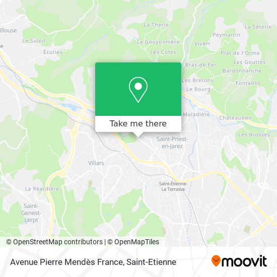 Avenue Pierre Mendès France map