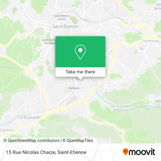 Mapa 15 Rue Nicolas Chaize