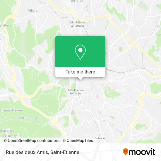 Rue des deux Amis map