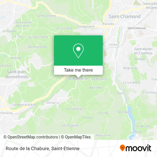 Route de la Chabure map