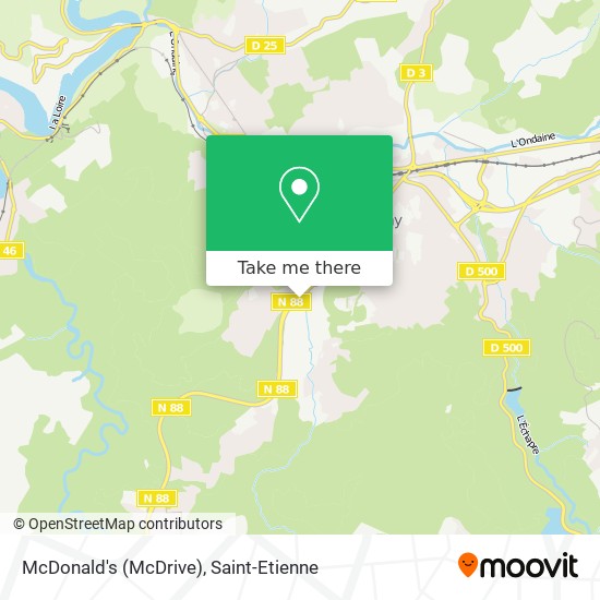 Mapa McDonald's (McDrive)