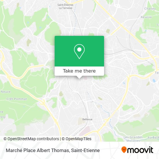 Marché Place Albert Thomas map