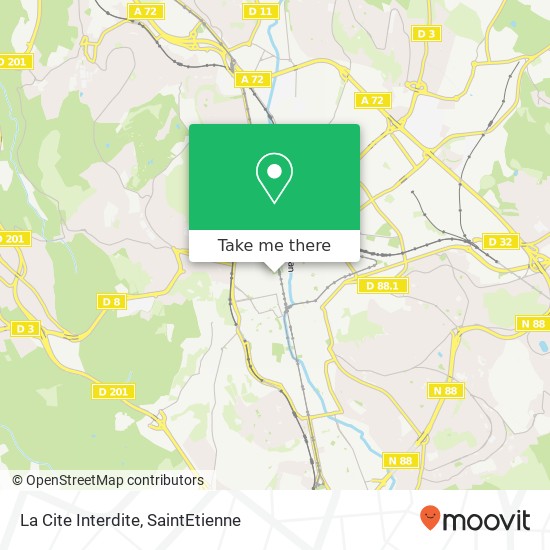Mapa La Cite Interdite, 5 Place Jean Jaurès 42000 Saint-Étienne