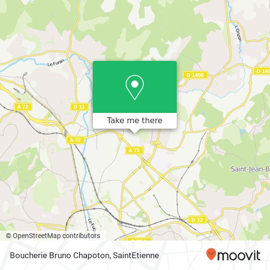 Mapa Boucherie Bruno Chapoton, 50 Rue de Molina 42000 Saint-Étienne