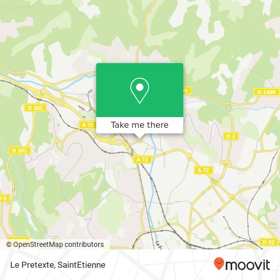 Mapa Le Pretexte, 7 Square Roger Salengro 42270 Saint-Priest-en-Jarez