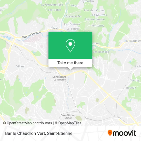 Bar le Chaudron Vert map