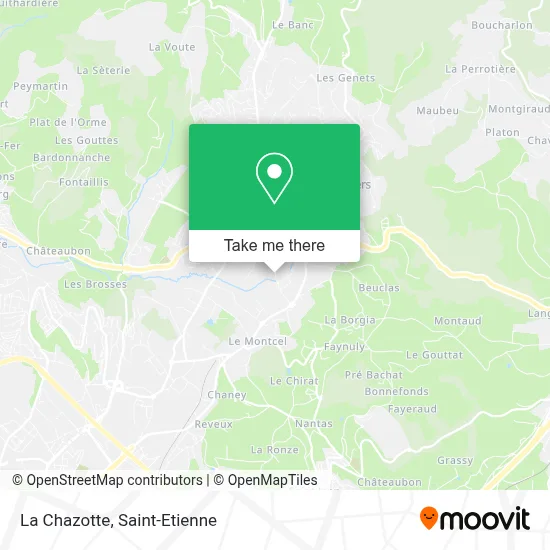 La Chazotte map