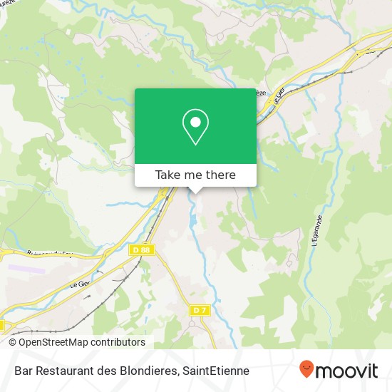 Bar Restaurant des Blondieres map