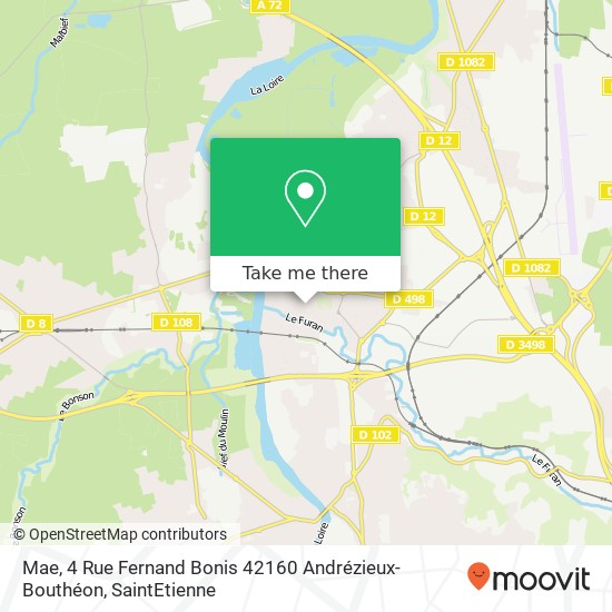 Mae, 4 Rue Fernand Bonis 42160 Andrézieux-Bouthéon map