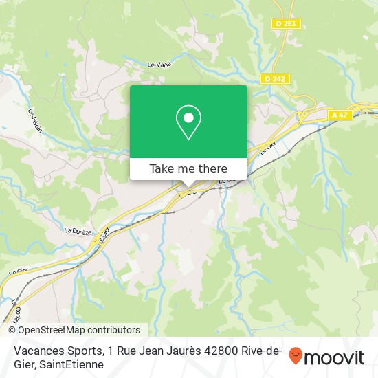 Mapa Vacances Sports, 1 Rue Jean Jaurès 42800 Rive-de-Gier