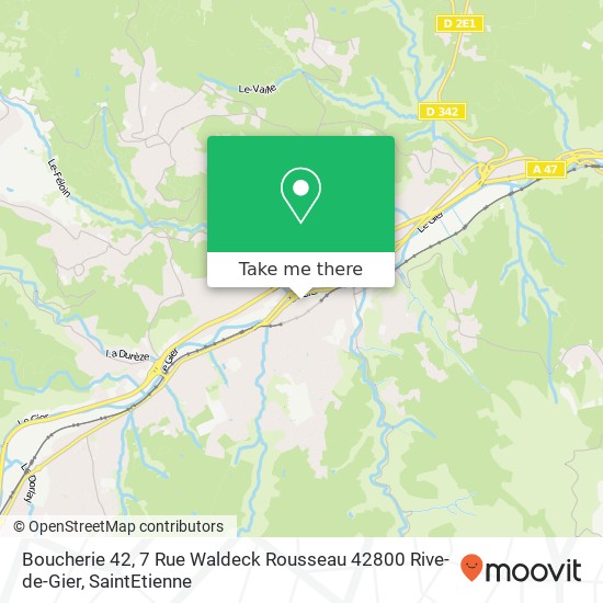 Boucherie 42, 7 Rue Waldeck Rousseau 42800 Rive-de-Gier map