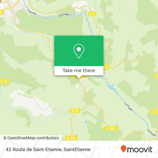 Mapa 42 Route de Saint-Etienne
