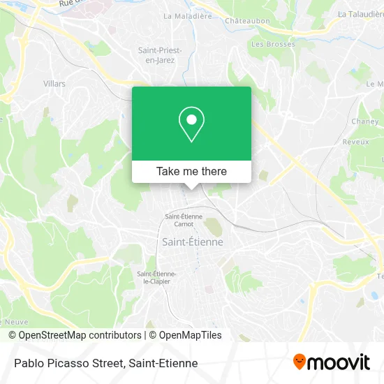 Rue Pablo Picasso map