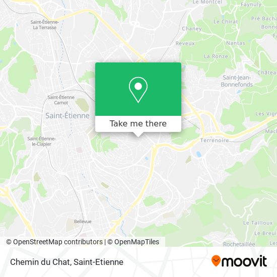 Chemin du Chat map