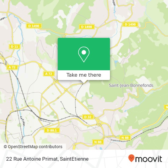 Mapa 22 Rue Antoine Primat