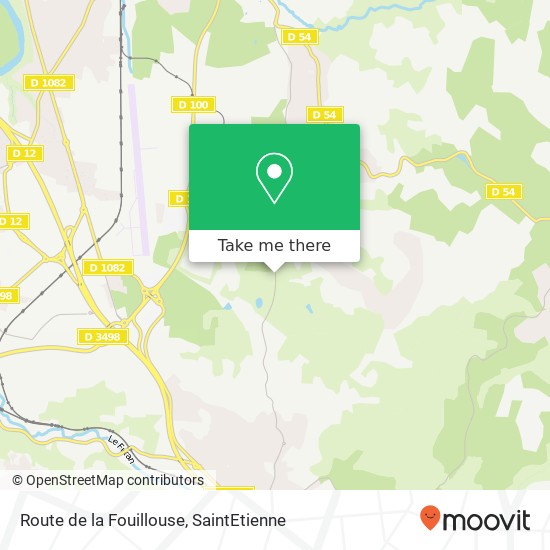 Mapa Route de la Fouillouse