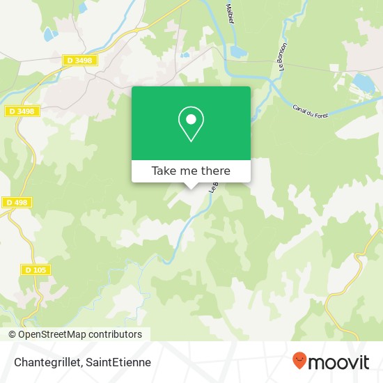 Mapa Chantegrillet