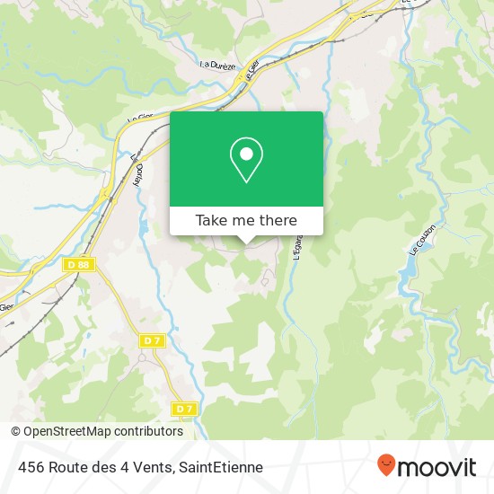 456 Route des 4 Vents map