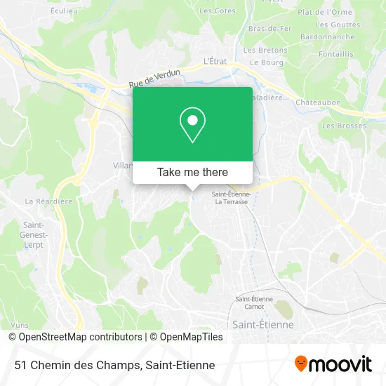 51 Chemin des Champs map
