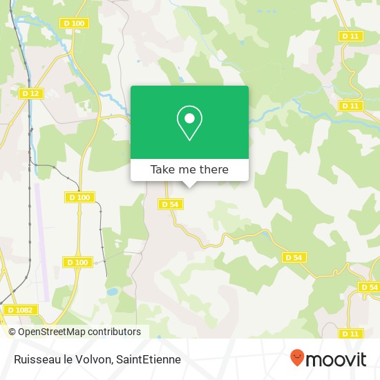 Ruisseau le Volvon map